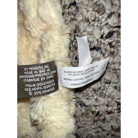 DEMDACO BABY‎ DUCK YELLOW PLUSH LOVEY, SECURITY BLANKET RATTLE TOY - Picture 4 of 4